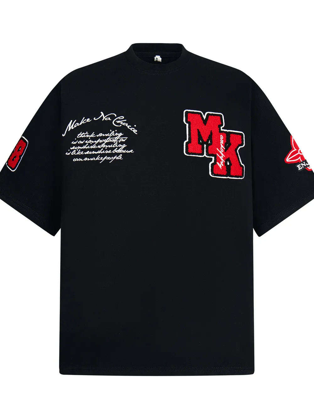 Men's Oversized Letter Short Sleeve T-Shirt, image 6