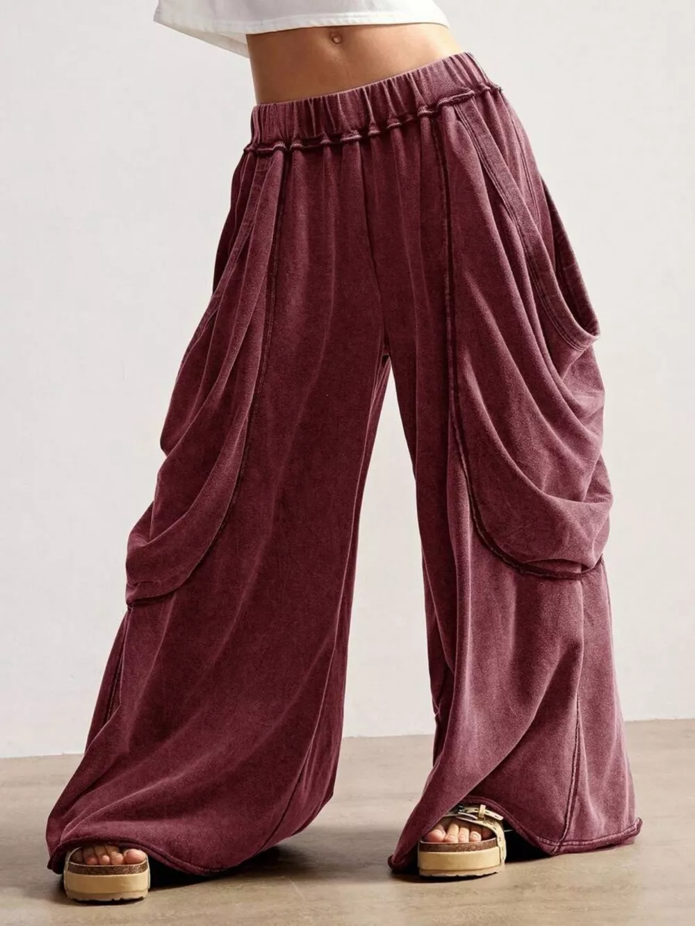 Oversized Wide-Leg Cargo Pants, image 14