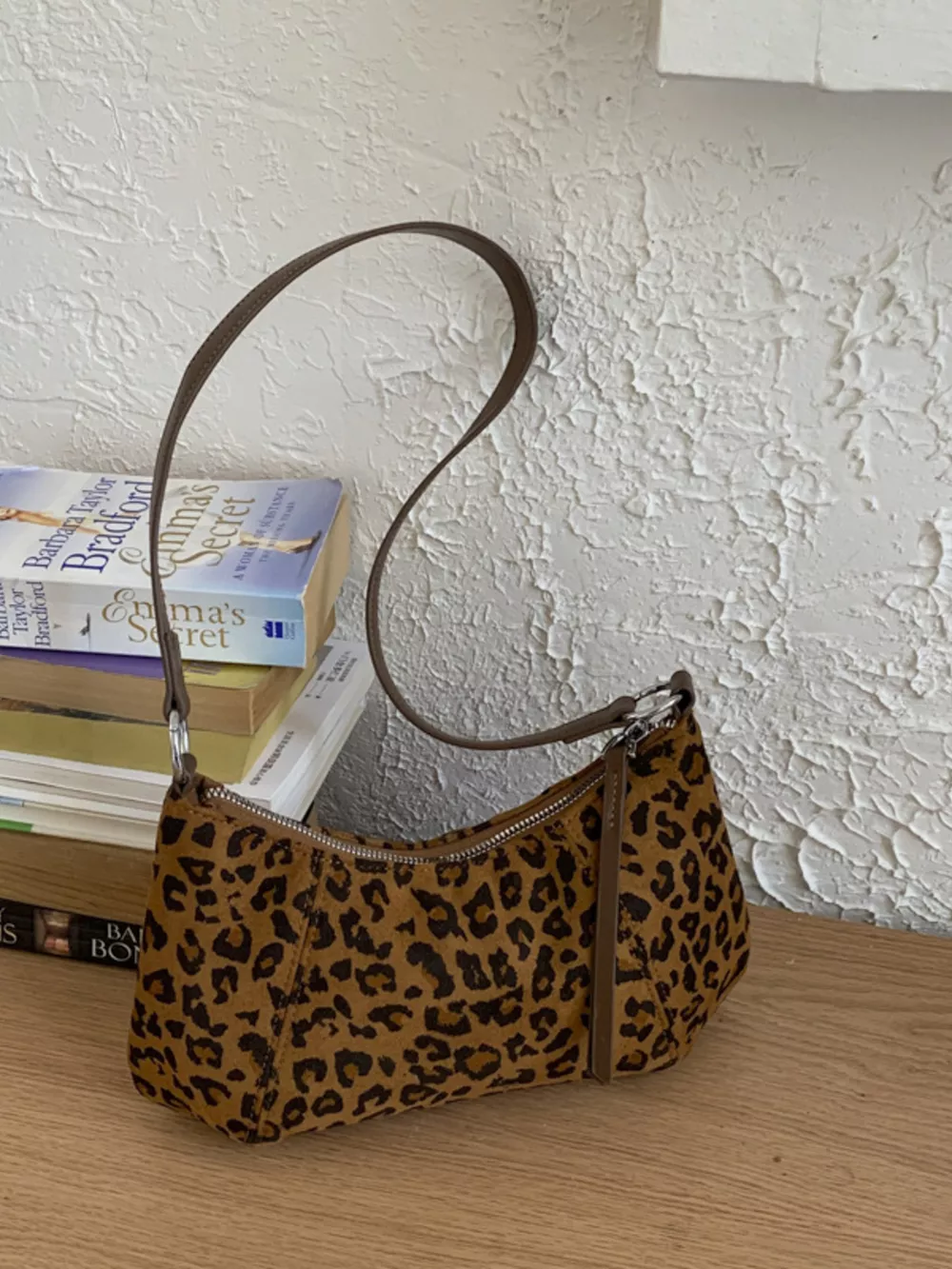 Vintage Suede Crossbody Bag, image 10