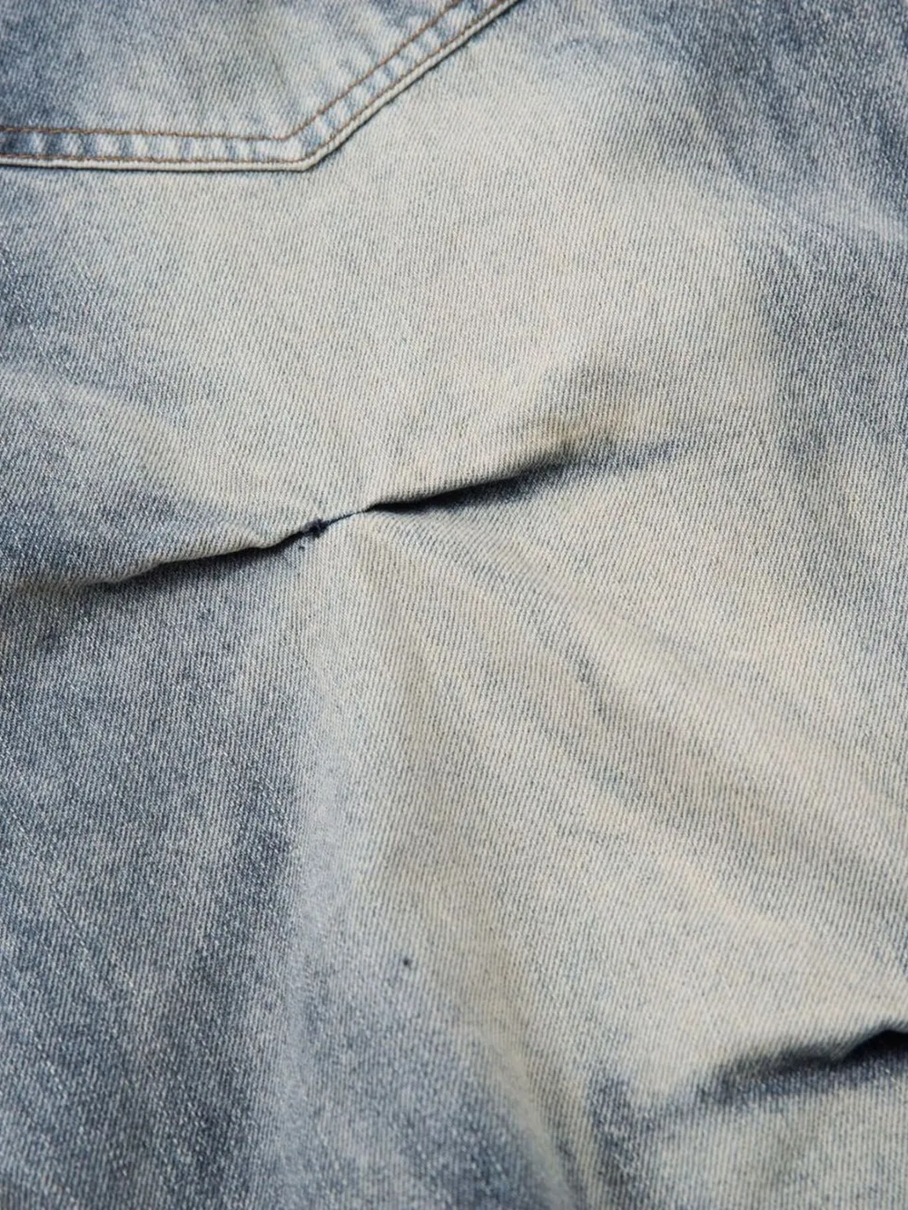 Men's Ruched Wide Leg Jeans, image 10