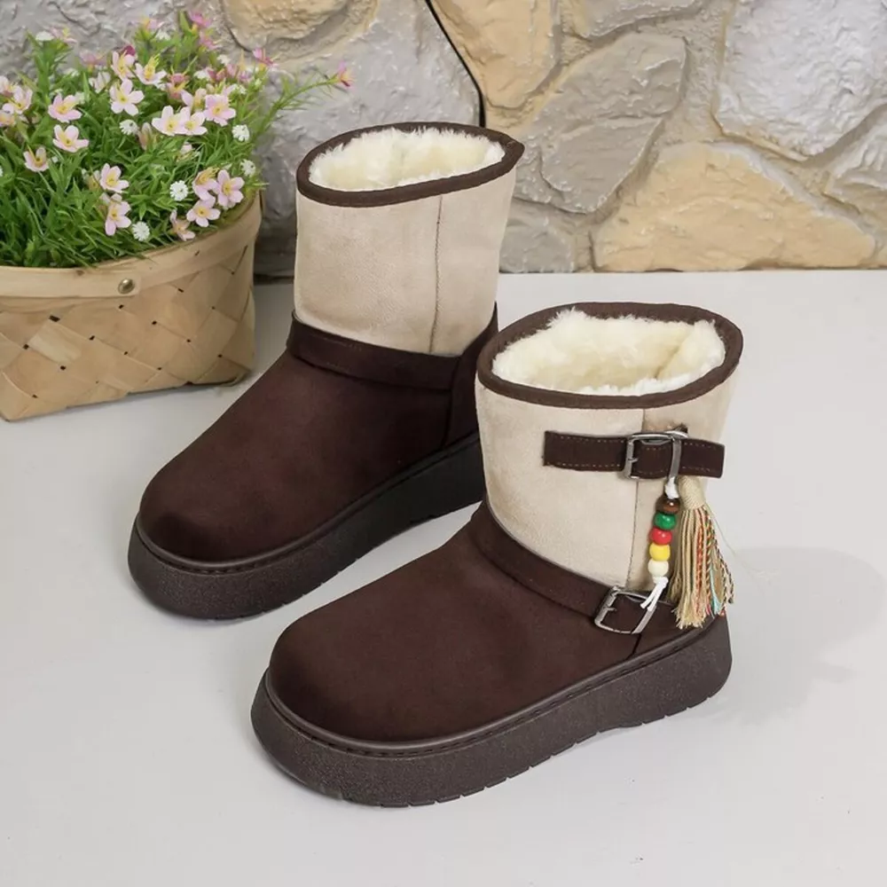 Bohemian Style Ankle Boots with Tassel Decor, image 11