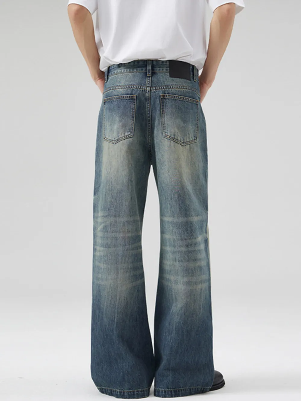 Men's Full Size Wide Leg High Waisted Jeans Plus Size, image 4