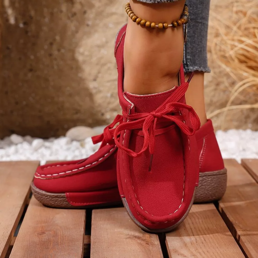 Round Toe Lace Up Sneakers, image 8