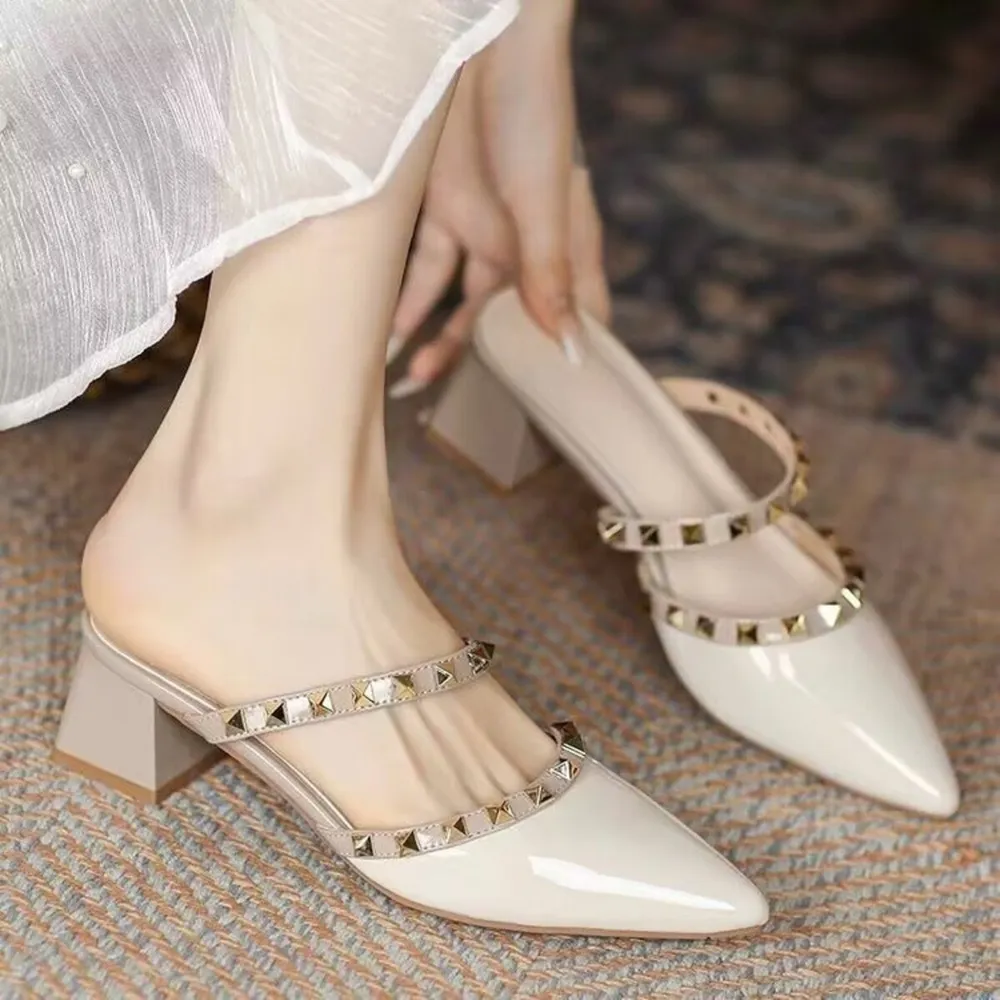 Point Toe Block Heels Sandals, image 6