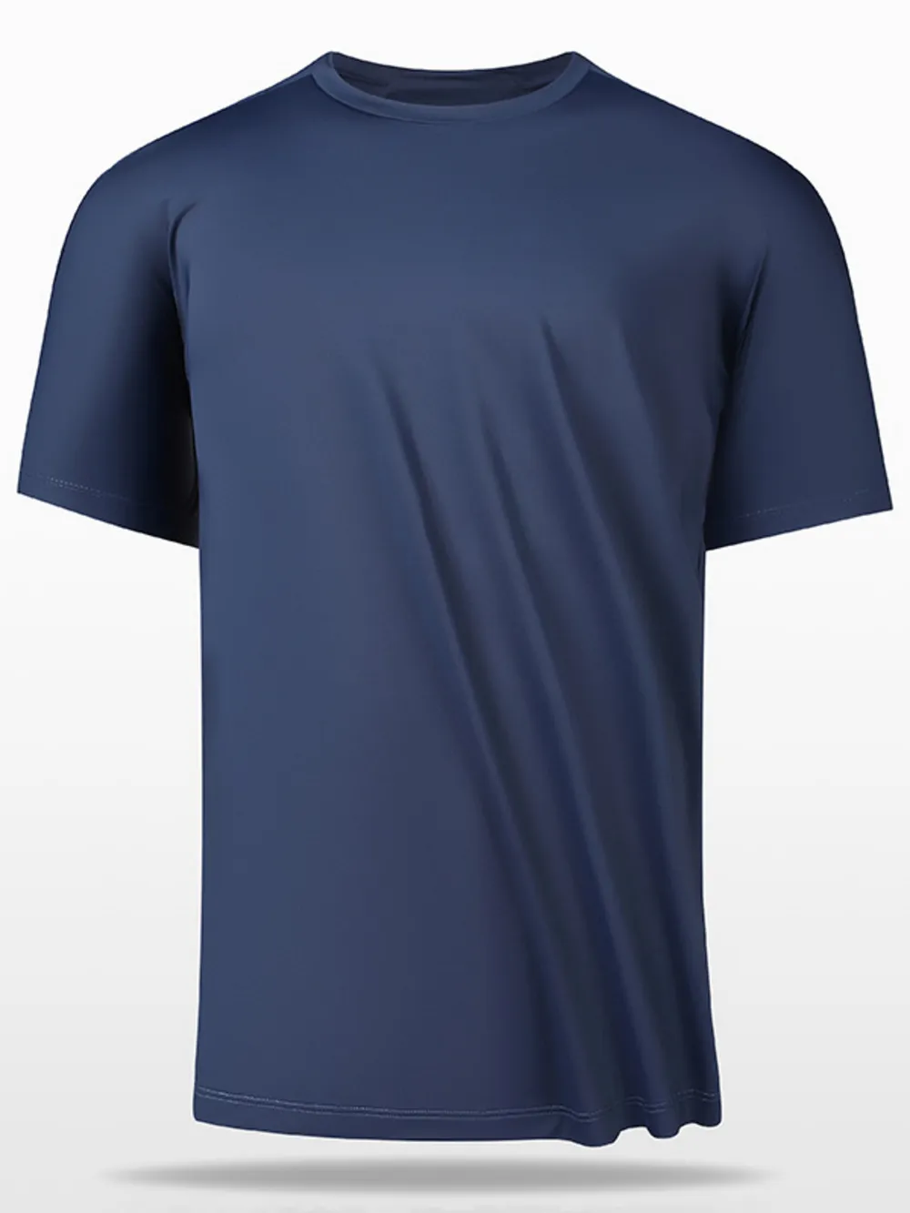 Men's Plus Size Round Neck Short Sleeve T-Shirt, image 2