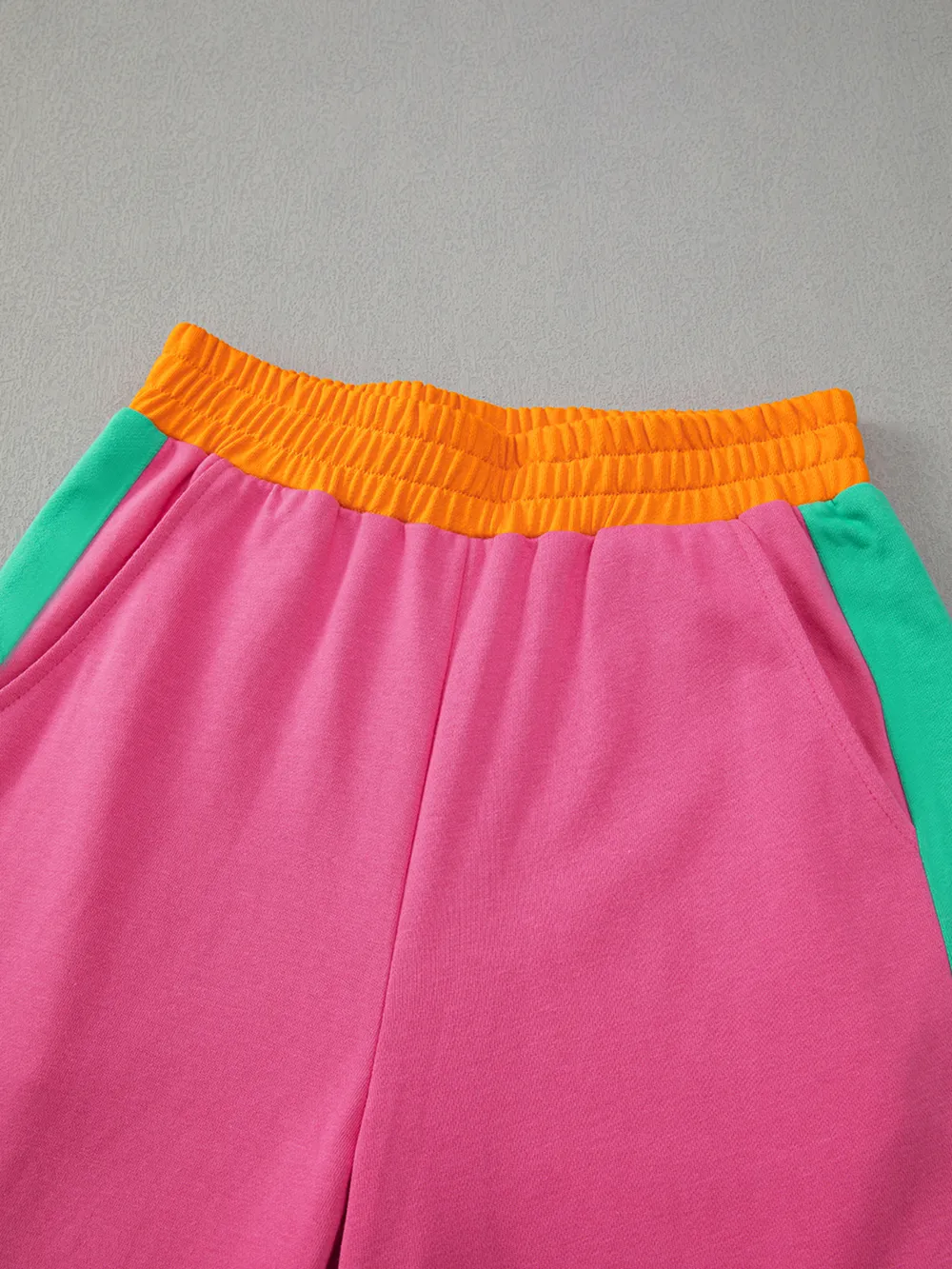 Color Block Round Neck Top and Pants Set, image 30