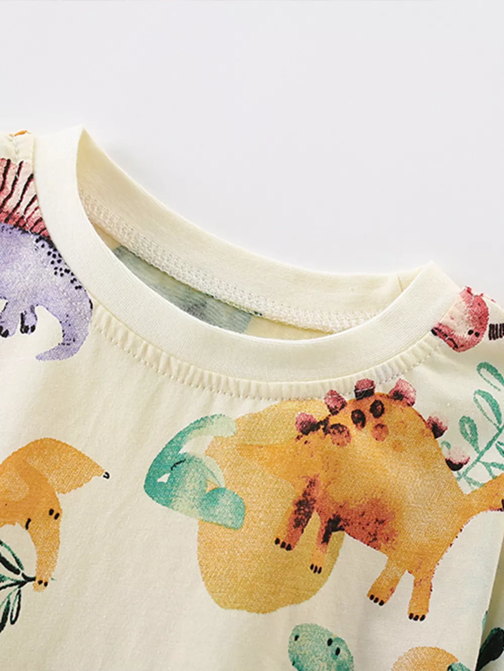 Children's Dinosaur Print Crew Neck Short Sleeve T-Shirt, image 4
