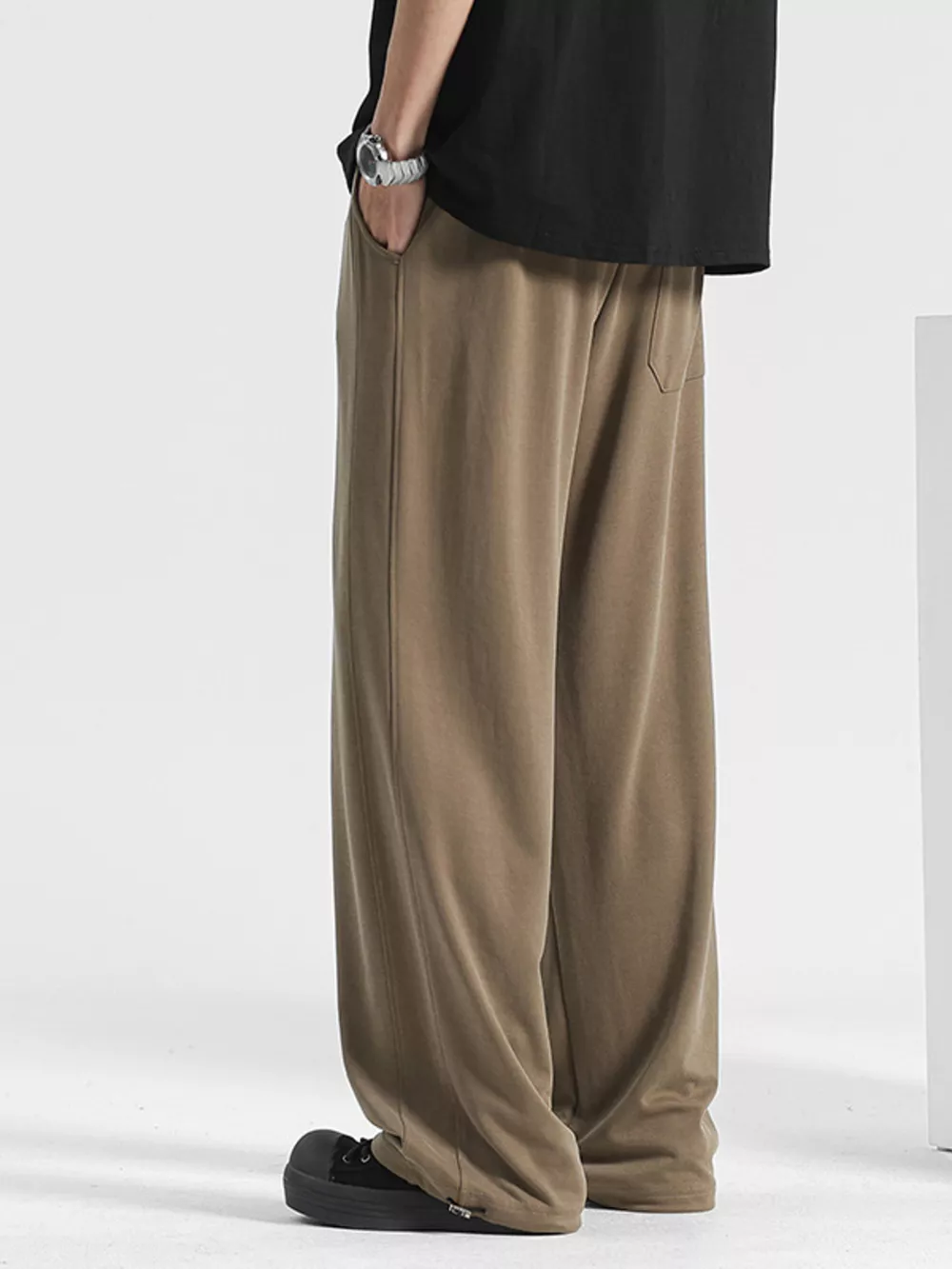 Men's Plus Size Loose Fit Drawstring Pants, image 4