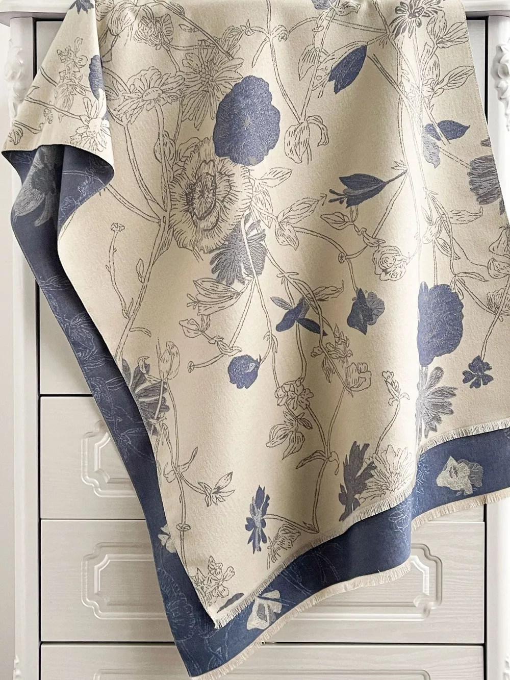 Floral Print Reversible Scarf, image 2