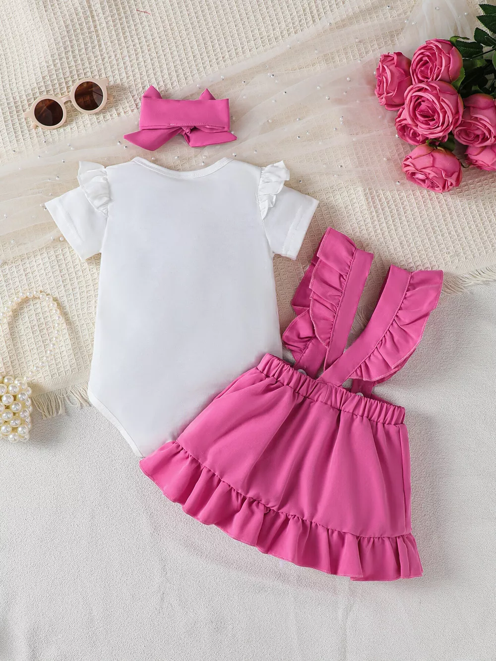 Children's Ruffled Graphic Bodysuit and Dress Set, image 3