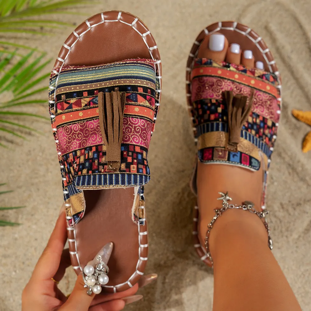 Tassel Open Toe Sandals, image 8