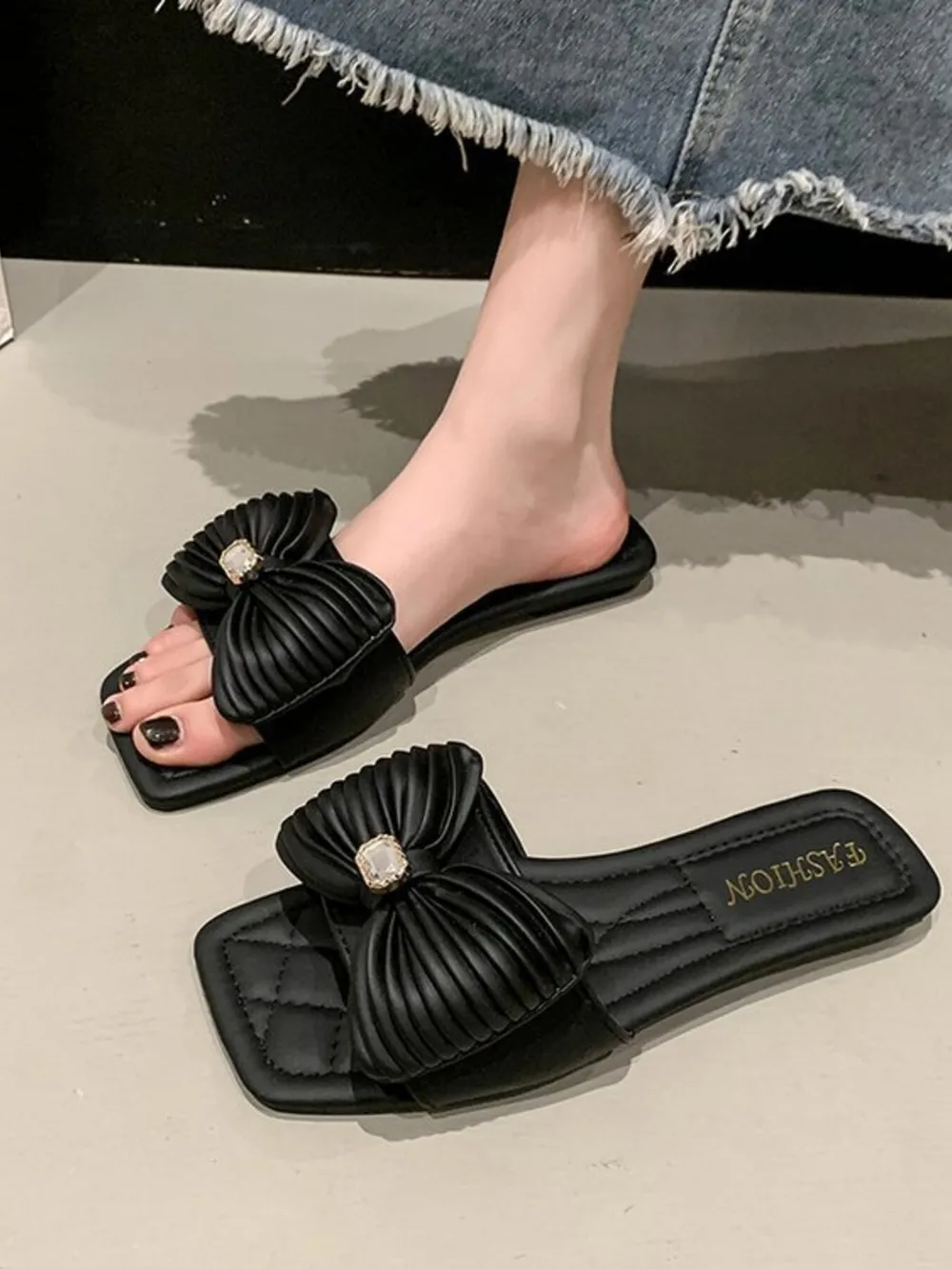 Bow-Knot Flat Sandals, image 5