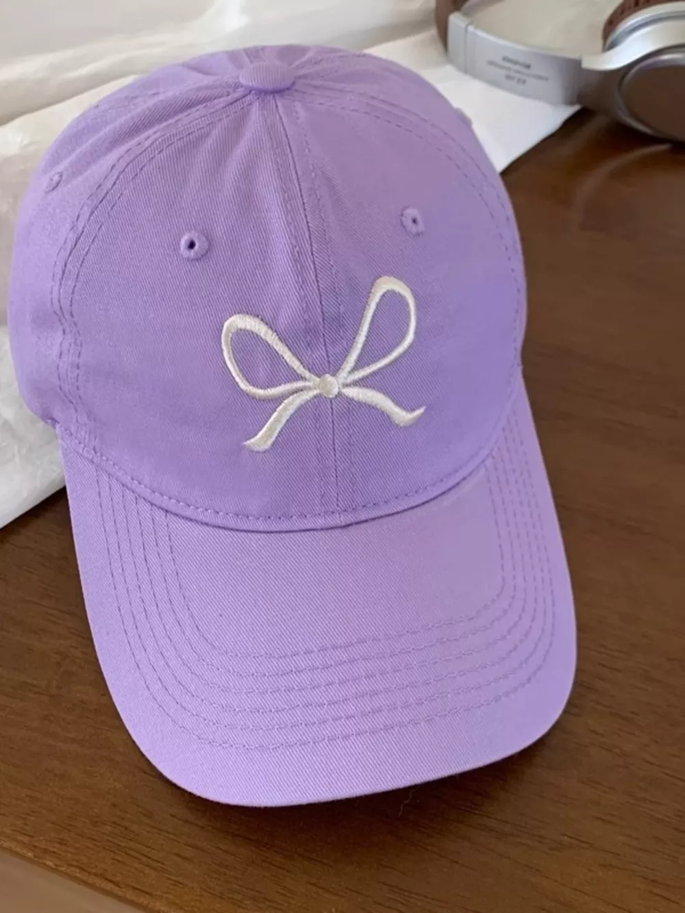 Embroidered Bow Baseball Cap, image 10