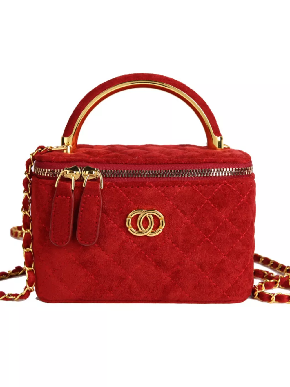Quilted Top Handle Crossbody Bag, image 4