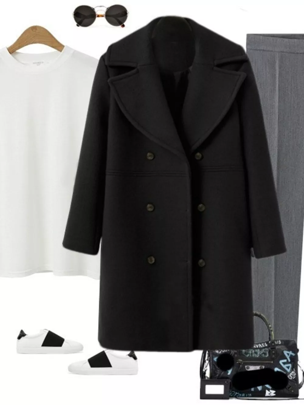 Double-Breasted Long Sleeve Coat, image 12