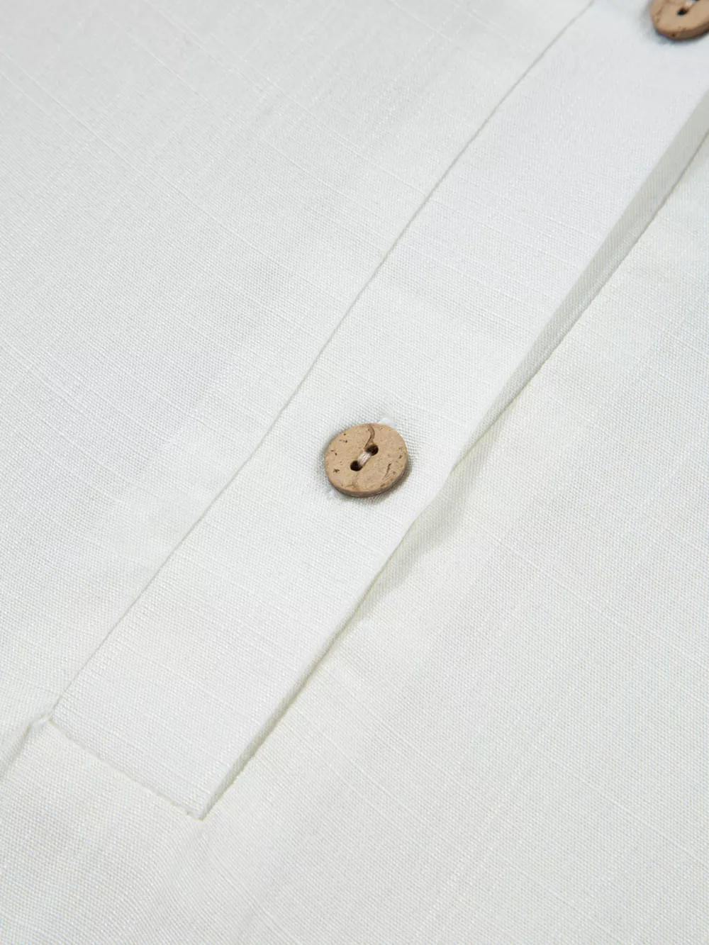 Ruffle Elastic Cuffs Puffy Long Sleeve Button Down Shirt, image 13