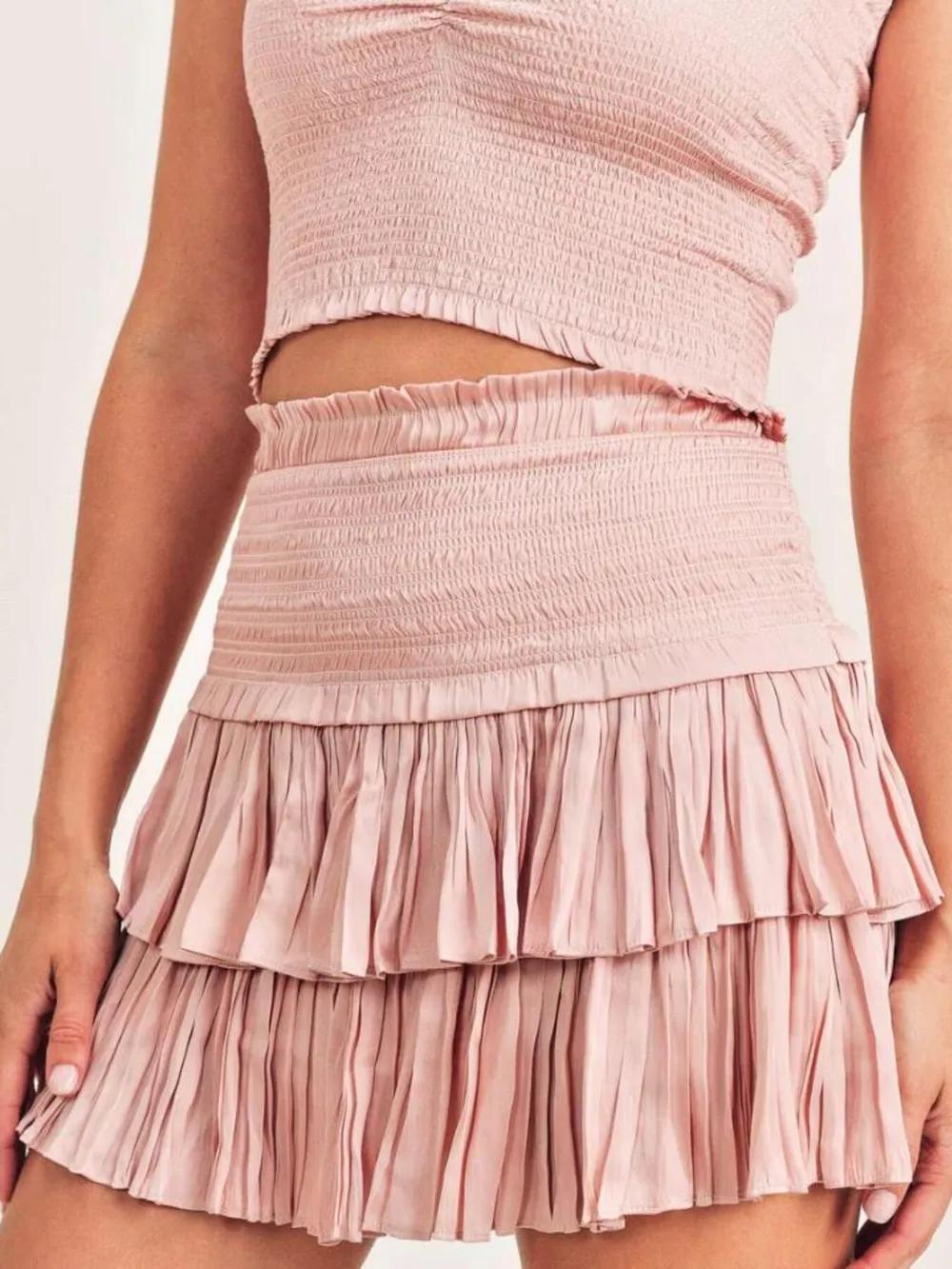 Sweetheart Neck Cami and Skirt Set, image 7