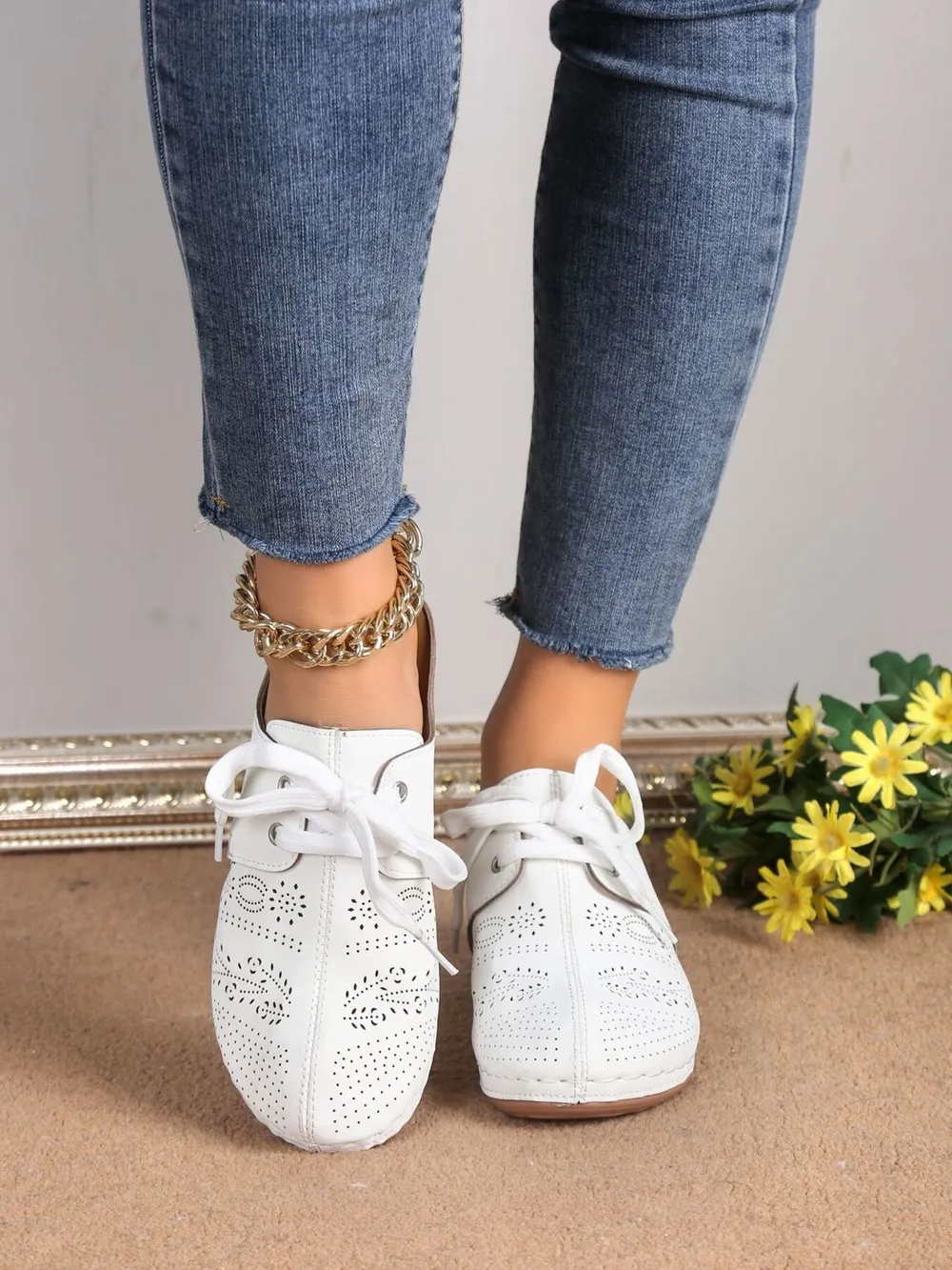 Breathable Lace-Up Slip-Ons, image 12