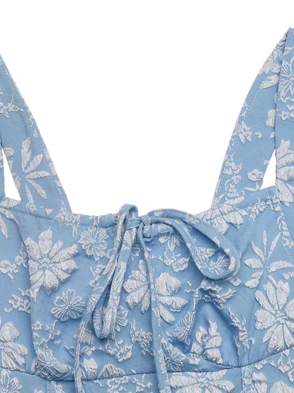Floral Tie-Front A-Line Midi Dress, image 4