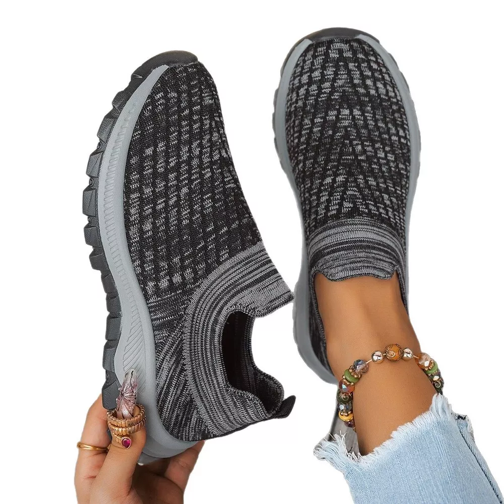 Round Toe Mesh Slip-Ons, image 3