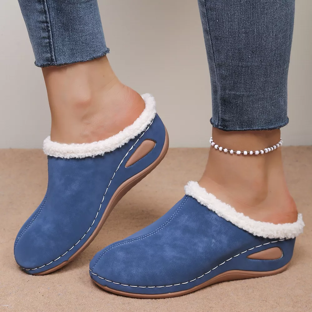 Plush Lined Wedge Slip-Ons, image 8
