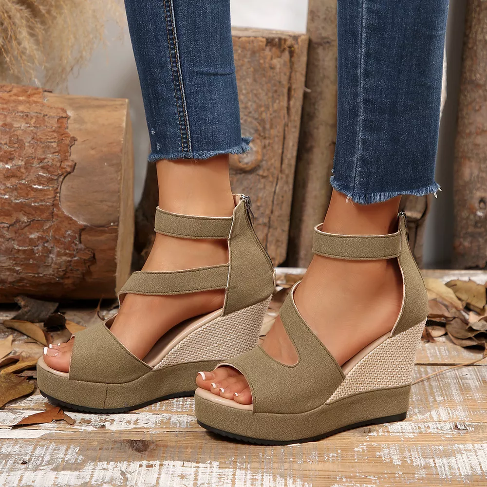 Open Toe Wedge Sandals, image 8