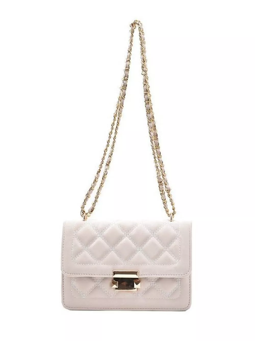 Quilted Chain Strap Crossbody Bag, image 3