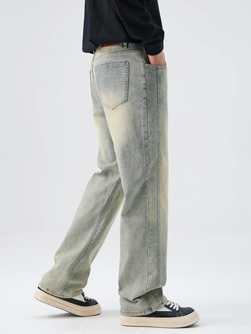 Men's Full Size Wide Leg Jeans Plus Size, image 3