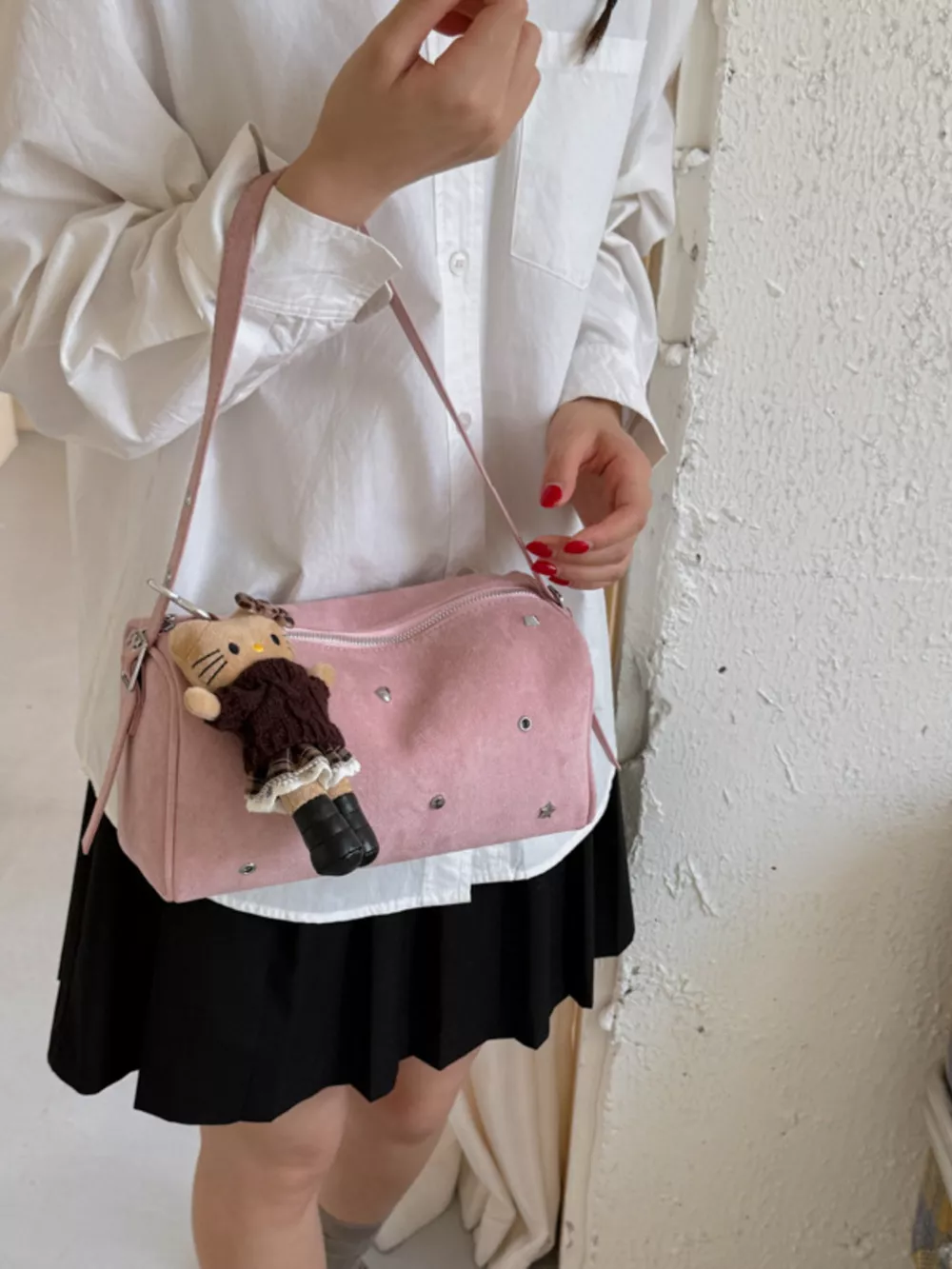 Studded Embellished Shoulder Bag, image 3