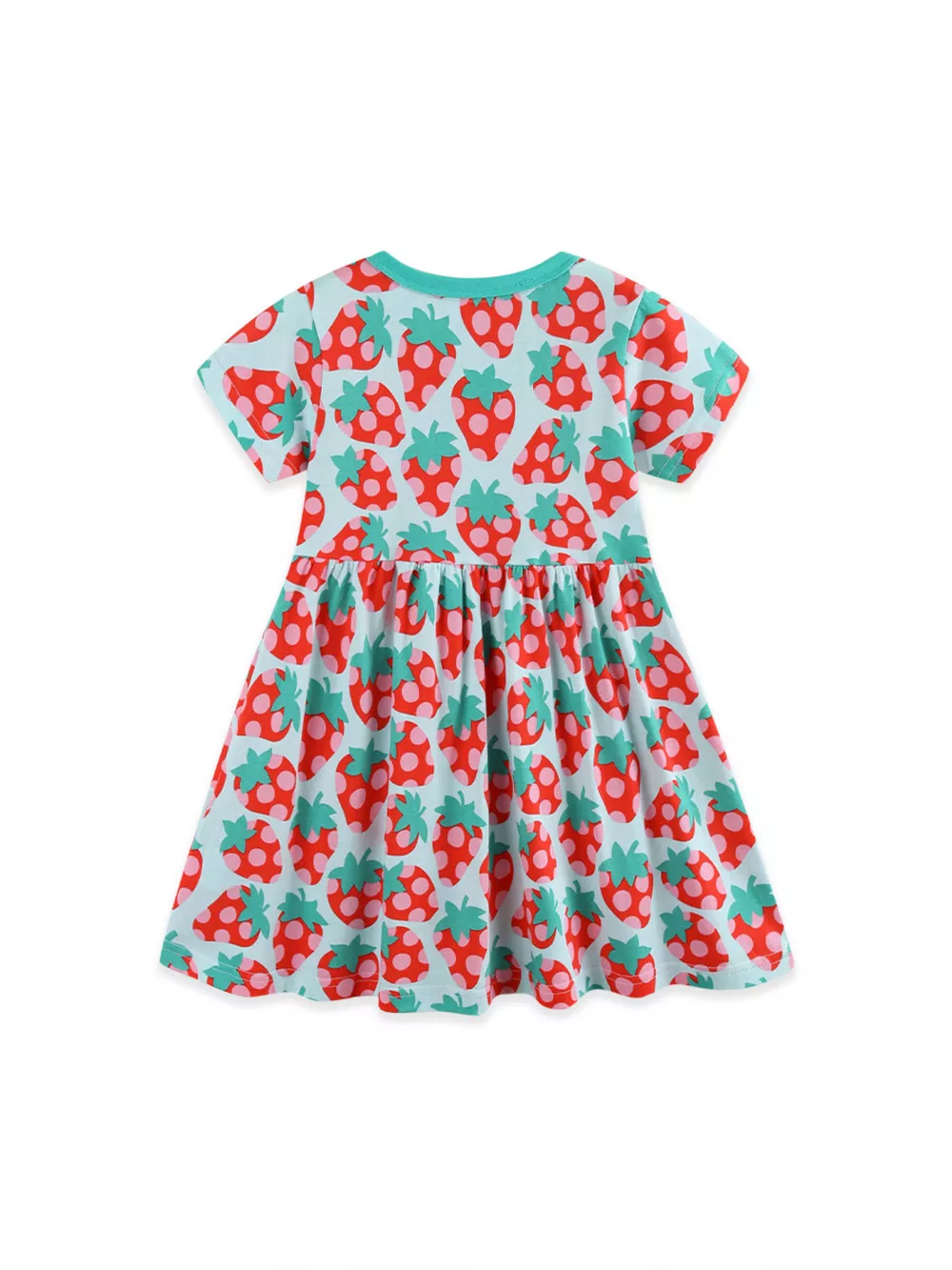 Children's Strawberry Print Casual Dress, image 6