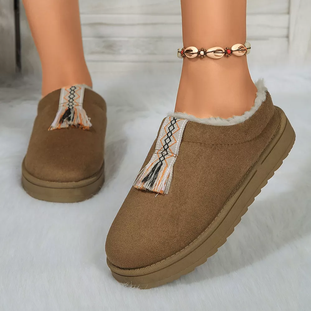Round Toe Platform Slippers, image 9