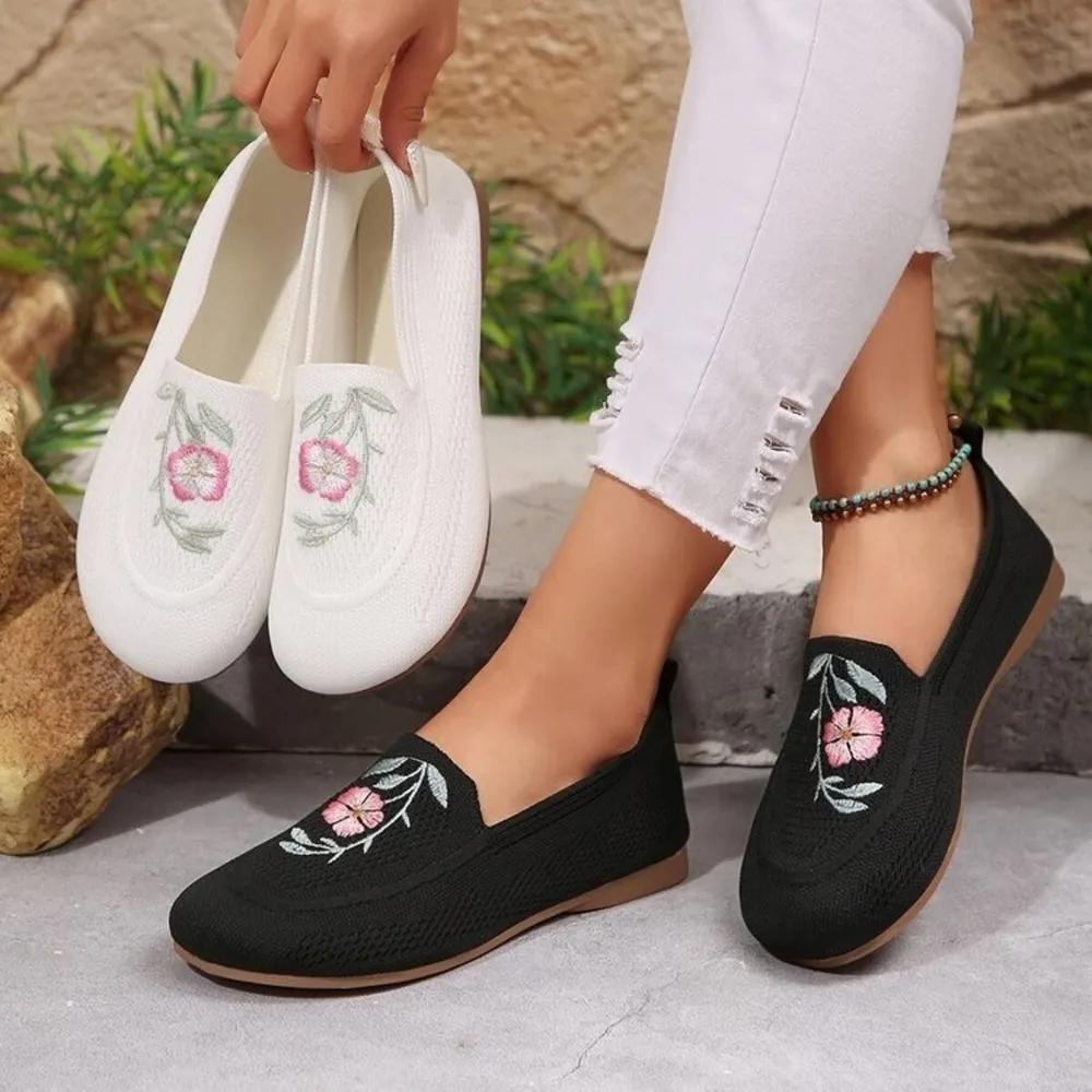 Embroidered Mesh Slip-Ons, image 2