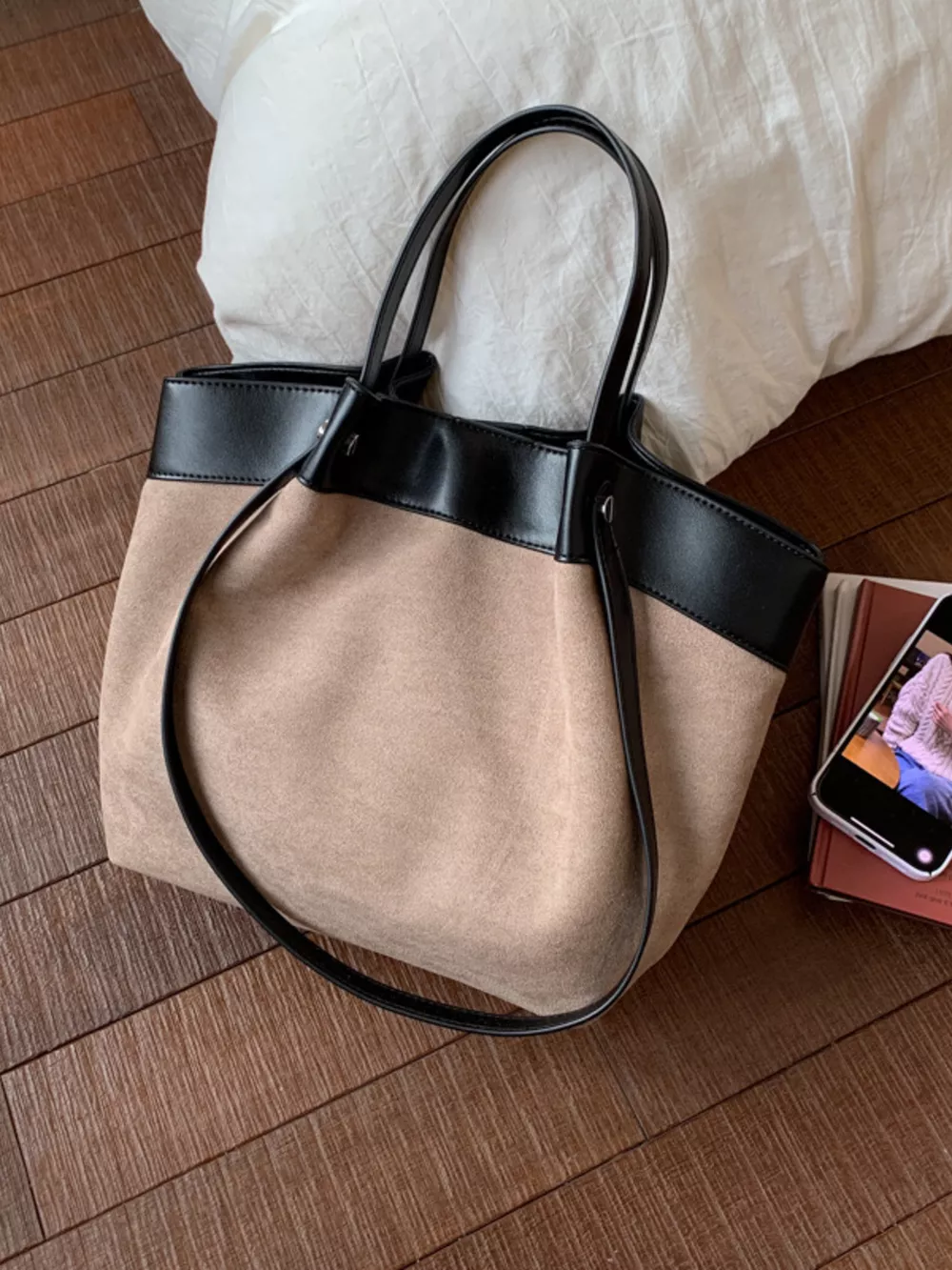 Lightweight Classic Color Tote Bag, image 7