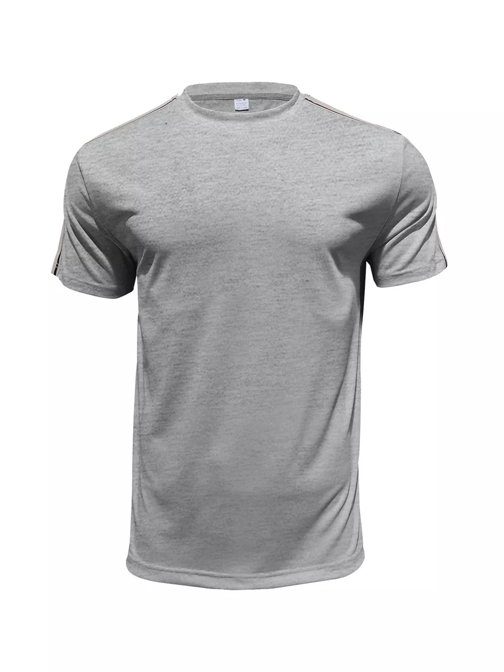 Men's Full Size Striped Shoulder Casual T-Shirt Plus Size, image 11