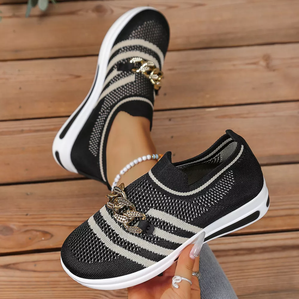 Round Toe Mesh Slip-Ons, image 14
