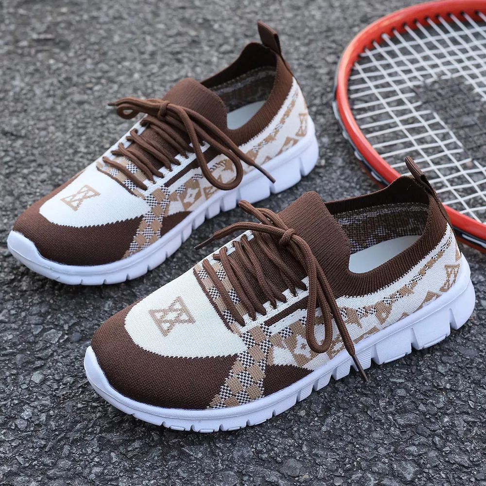 Breathable Mesh Lace Up Sneakers, image 9
