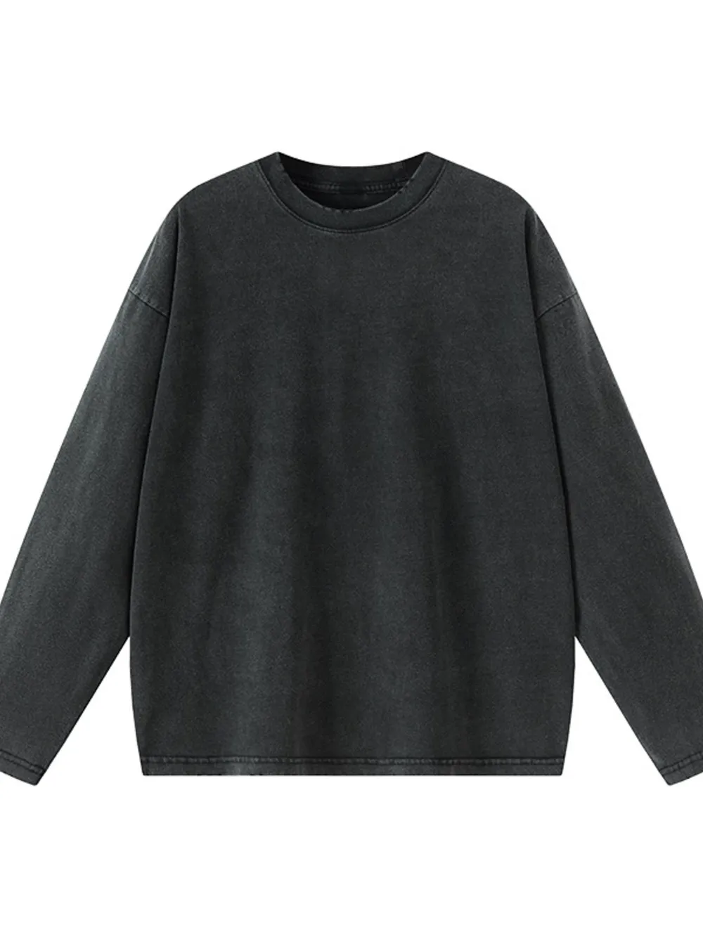 Men's Round Neck Long Sleeve T-Shirt, image 3