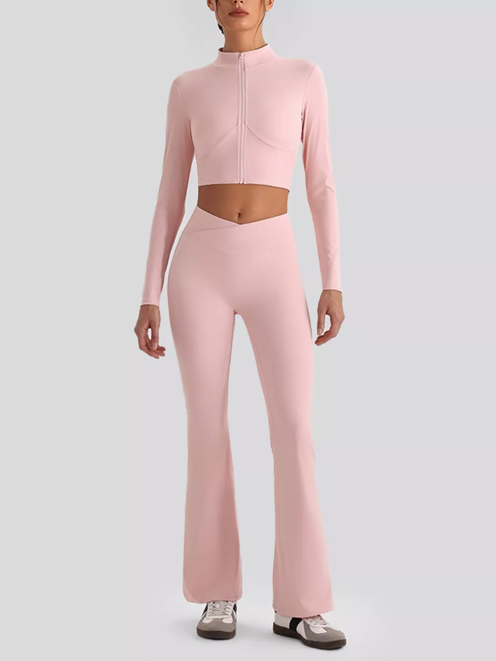 Seamless Criss-Cross V-Neck Tank and Leggings Active Set, image 19