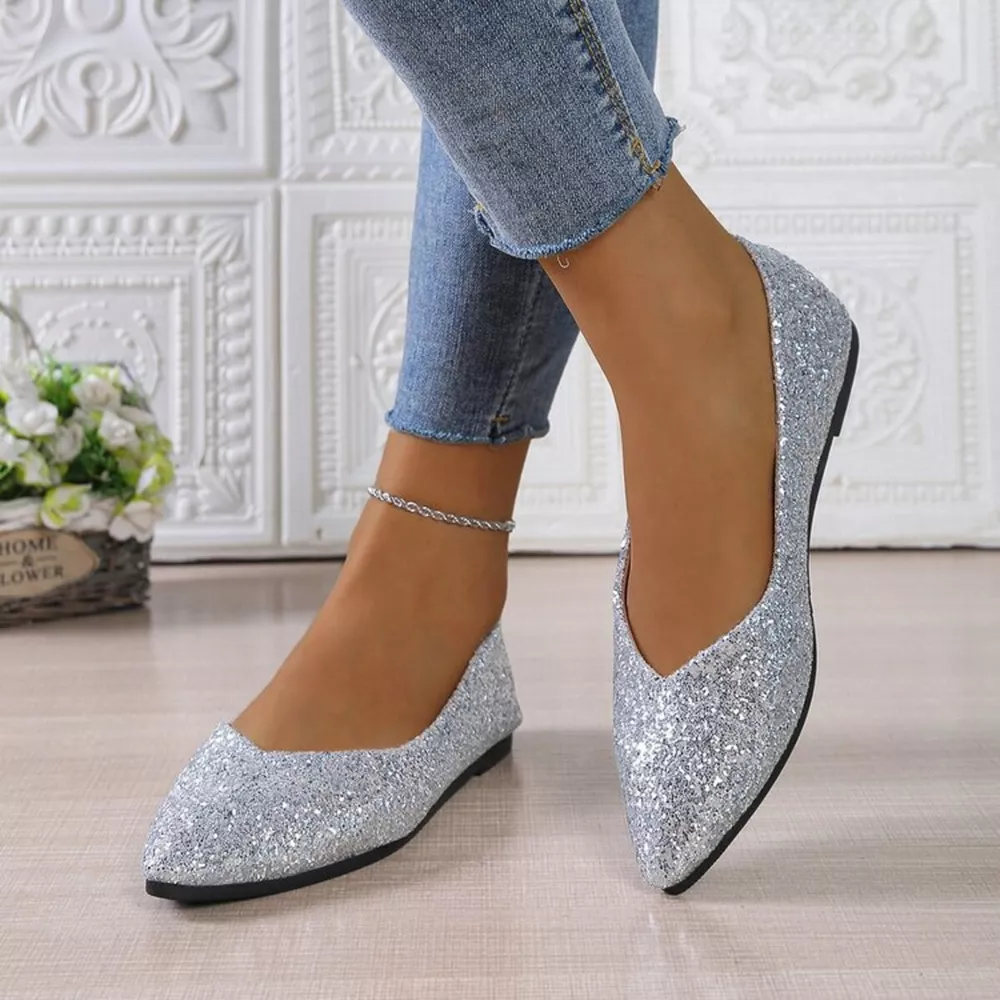 Point Toe Flats Slip-Ons, image 3
