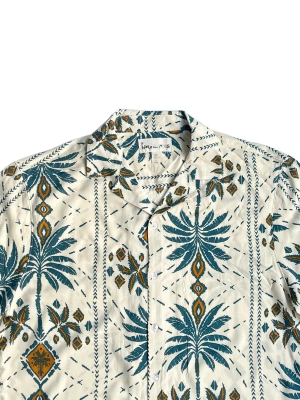 Men's Full Size Button Down Tropical Printed Shirt Plus Size, image 6
