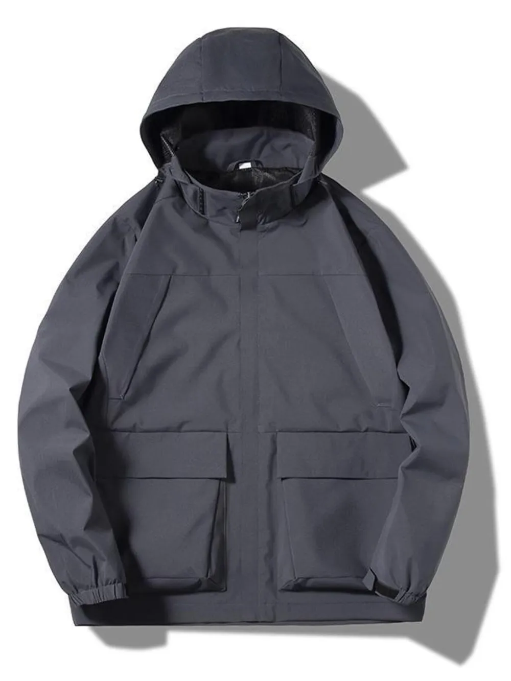 Men's Plus Size Hooded Windproof Outdoor Jacket, image 2