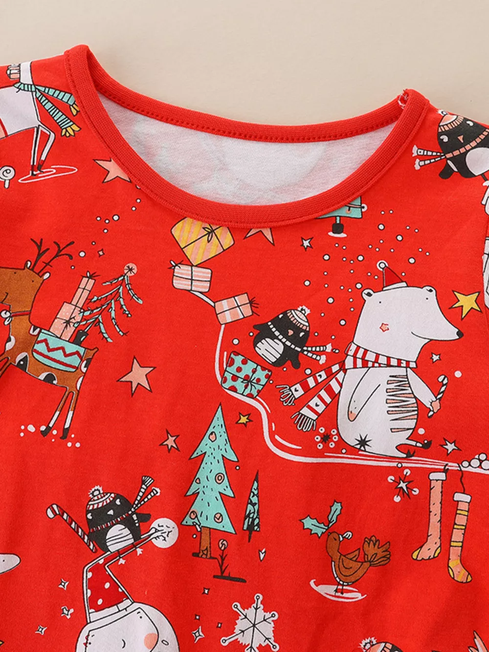 Children's Christmas Print Long Sleeve Dress, image 2