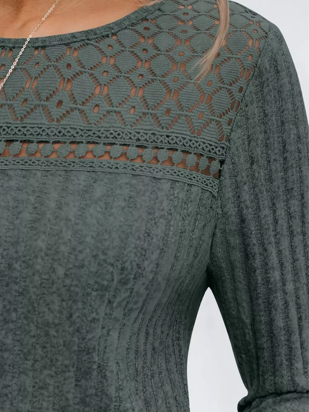 Ribbed Long Sleeve T-Shirt, image 19