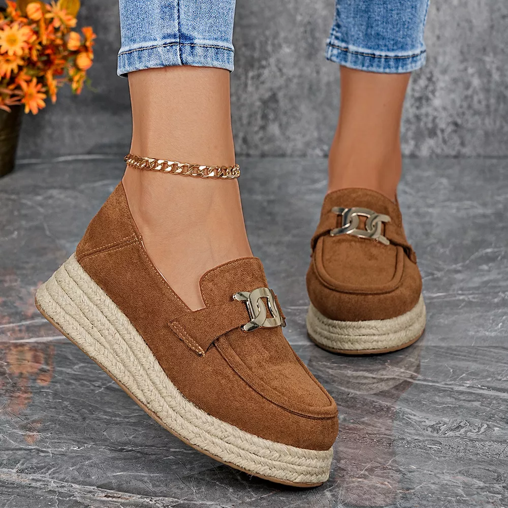 Round Toe Platform Slip-Ons, image 11