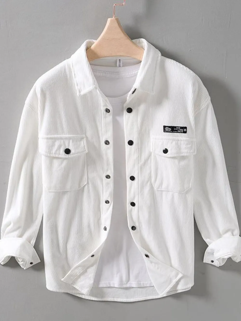 Men's Button Up Long Sleeve Shirt, image 2