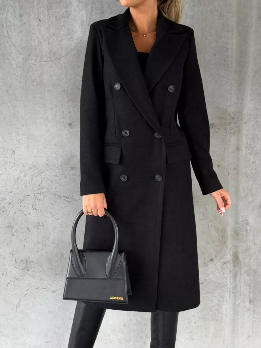 Double-Breasted Longline Coat, image 14