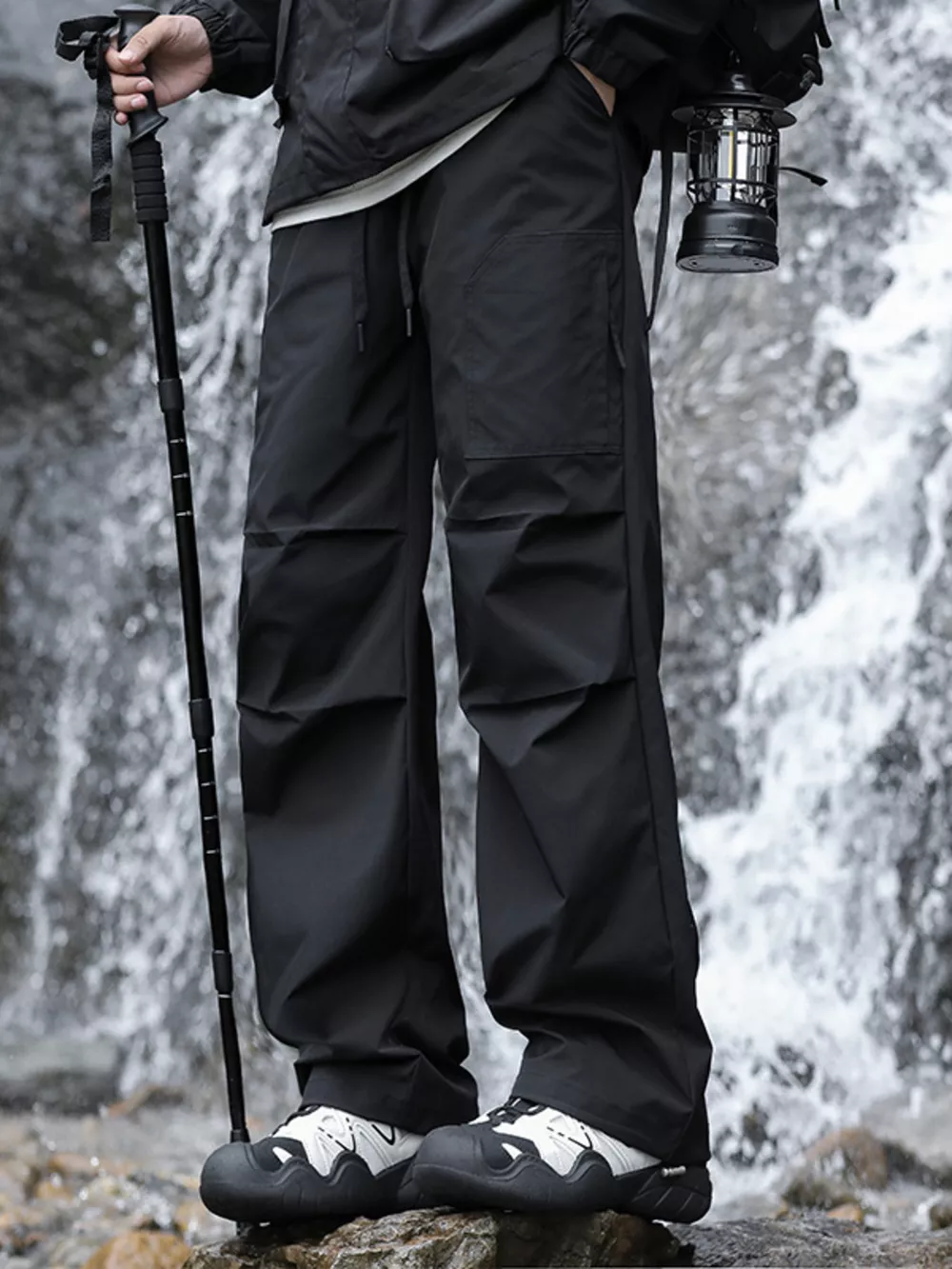 Men's Plus Size Loose Fit Multi-Pocket Cargo Pants, image 6
