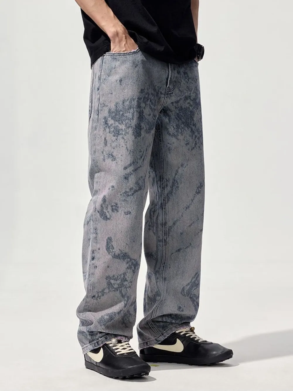 Men's Wide Leg Jeans, image 2
