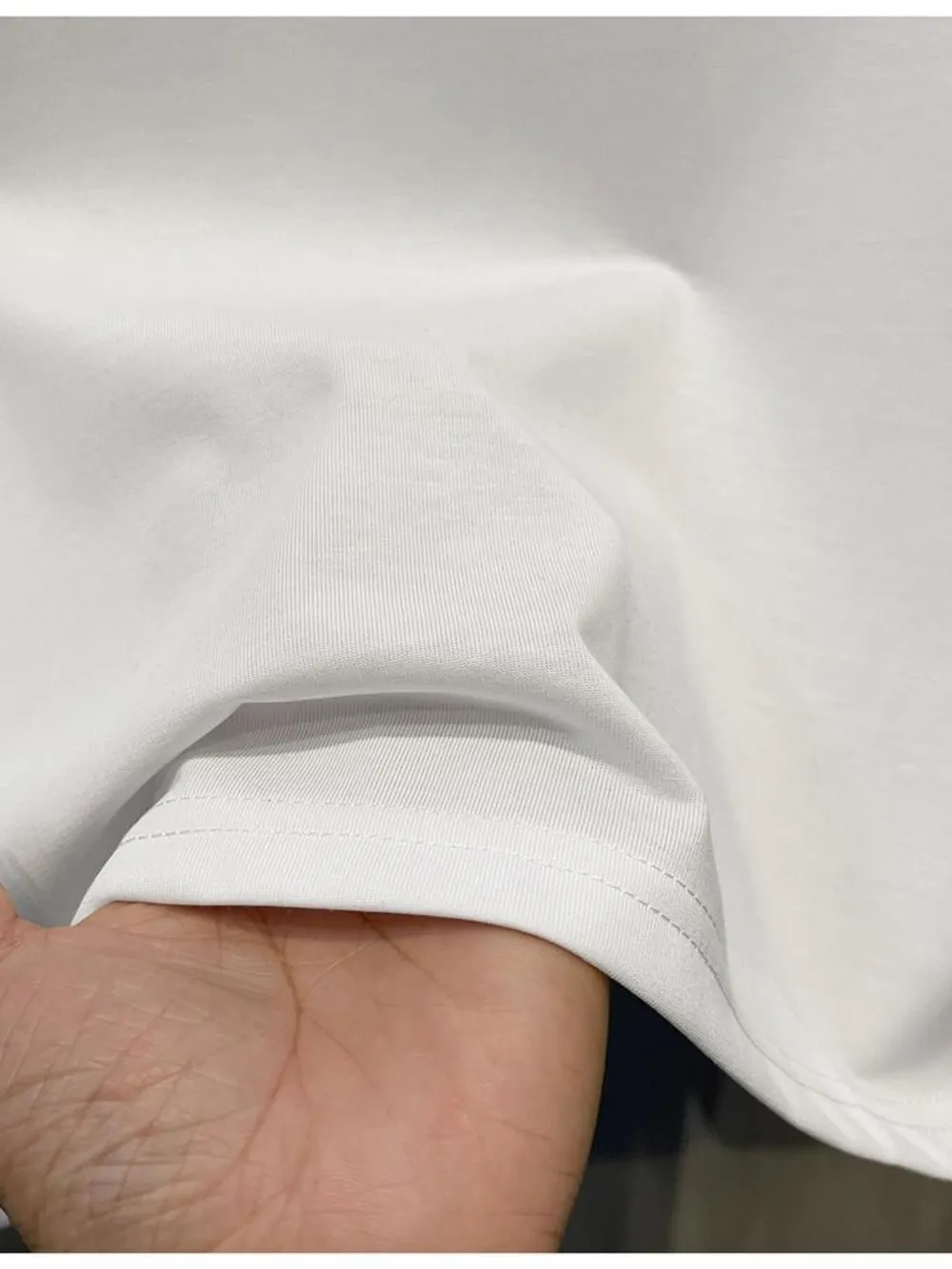 Men's Full Size Letter Round Neck Short Sleeve T-Shirt Plus Size, image 6