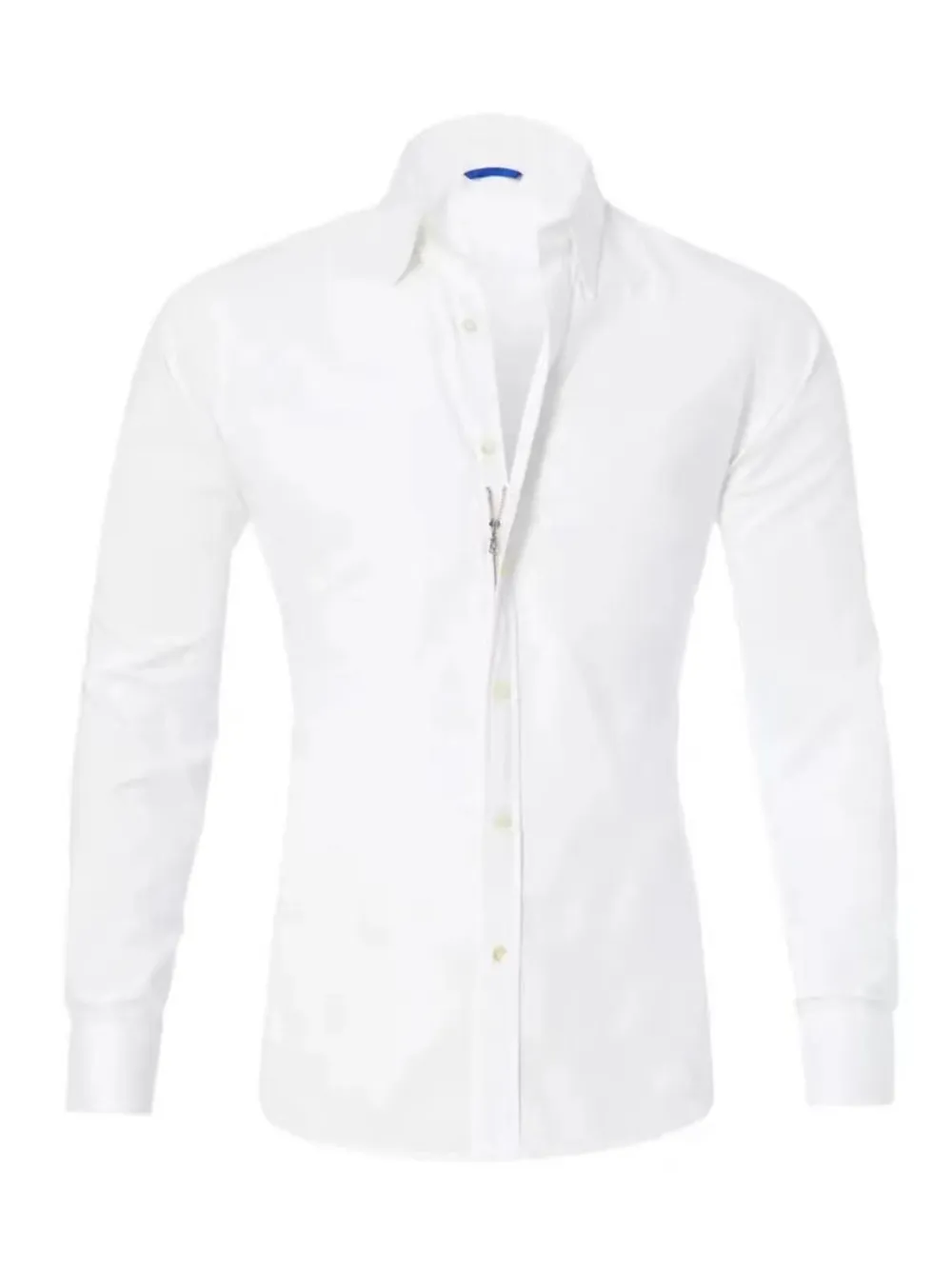 Men's Full Size Classic Button-Down Long Sleeve Business Shirt Plus Size, image 6